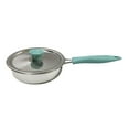 thumbnail image 2 of yotijay Frying Pan with Lid Kitchen Cooking Tool Nonstick Mulifunctional Stainless Steel Blue frying pan, 2 of 9