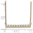 thumbnail image 3 of 14K Yellow Gold Diamond Necklace Chain Lab Grown VS/SI GH, Bar inch, 3 of 3