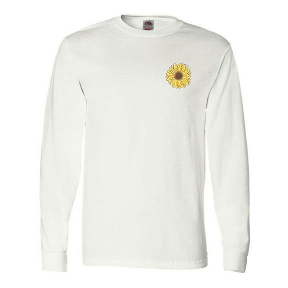 Inktastic Pocket Full of Sunshine Sunflower Long Sleeve T-Shirt