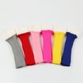 thumbnail image 5 of Ribbed Knitted Leg Warmers for Women Christmas Leg Sleeve Boot Covers Furry Plush Patchwork Footless Socks Streetwear, 5 of 9