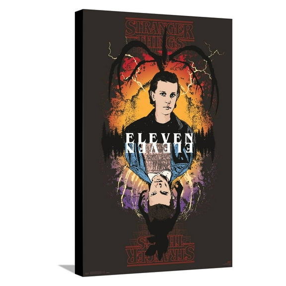 Netflix Stranger Things: Season 2 - Eleven Flip Canvas Wall Poster, 14.725" x 22.375"