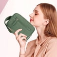 thumbnail image 5 of Small Wristlet Wallets for Women, Quilted Nylon Wallet Purse RFID Zipper Clutch for Travel Card Phone Organizer (Green), 5 of 6