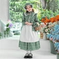 thumbnail image 5 of Mercatoo Prairie Dresses for Girls Long Sleeves 𝗩intage 𝗖ountryside Outfit Dress with Apron and Bonnet 3 Pieces Set, 5 of 5