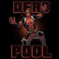 thumbnail image 2 of Junior's Marvel Deadpool Halftone Pose  Graphic T-Shirt, 2 of 4