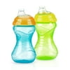 Nuby 10oz Clik-It Cup with Silicone Spout 2 Pack, Neutral Assortment