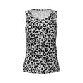 thumbnail image 3 of Picia Similar To Leopard Print Pattern Women's Workout Tank Top,Breathable Activewear,Slim Fit Athletic Top,Versatile Workout Moisture-wicking top-, 3 of 9