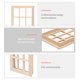 thumbnail image 3 of 1 conjunto Mueble Modelo Mini ventana adorno en miniatura Ornamento en miniatura para la casa de juguetes, 3 of 5