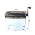 thumbnail image 3 of HLONK Portable Mini Manual Paper Shredder  Black, 3 of 8
