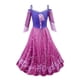 thumbnail image 1 of Disney princesa sirena Ariel Rapunzel Jasmine vestido niñas Tiana niños Cosplay disfraz Halloween cumpleaños fiesta ropa Outfits4T Gao Jinjia LED, 1 of 2