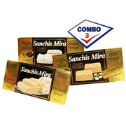 Sanchis Mira Turron Combo Pack 1 Jijona, 1 Alicante, 1 Mazapan. Pack of 3