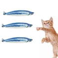 thumbnail image 1 of 3 Pack Jouets pour Chats Saury Fish, Jouet à Mâcher pour Chats d'Intérieur, 1 of 5