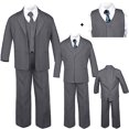 thumbnail image 1 of Costume de Mariage Formel pour Garçon Bébé Enfant Adolescent Gris Foncé à Carreaux S-20, 1 of 1