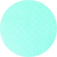 thumbnail image 1 of Ahgly Company Machine Washable Indoor Round Solid Turquoise Blue Modern Area Rugs, 5' Round, 1 of 4