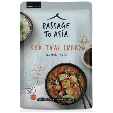 Passage To Asia Gluten Free Red Thai Curry Simmer Sauce, 7