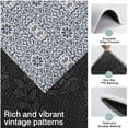 thumbnail image 3 of Blue Traditional Floral and Vine Pattern Kitchen Rugs Sets Of 3,Kitchen Runner Rugs Non Skid Washable,Decorative Kitchen Floor Mats for Kitchen,Sink,Laundry,17"x30"+ 17"x47" + 17"x59", 3 of 6