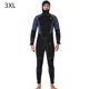 thumbnail image 2 of Sudadera con capucha manga larga manga transpirable cómodo traje de baño elástico snorkel conjunto de mono para bucear surf natación gris 3xl 5mm sidaley OD019366-05, 2 of 7