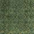 thumbnail image 1 of Ahgly Company Machine Washable Indoor Square Oriental Turquoise Blue Modern Area Rugs, 6' Square, 1 of 4