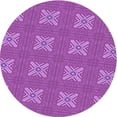 thumbnail image 1 of Ahgly Company Indoor Square Patterned Heliotrope Purple Area Rugs, 3' Square, 1 of 6