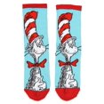 thumbnail image 4 of Calcetines Bioworld Dr. Seuss con gato con sombrero y pescado para niños de 7 a 9 años, 4 of 5