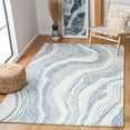 thumbnail image 2 of SAFAVIEH Fifth Avenue Deangelo Abstract Area Rug, Blue/Ivory, 4' x 6', 2 of 11