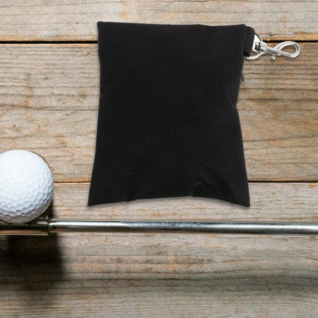 PENIKOKO Portable Golf Pouch Bag Black 1-Pack Efficient Golf Accessories Storage for Easy Retrieval