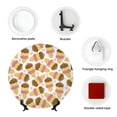 thumbnail image 4 of Salouo Cute Ice Cream Pattern Bone China Decorative Plate,Holiday Decor Decorative Ceramic Plates with Stand Elegant Home DéCor for Hallway/Living Room/Bedroom-10in, 4 of 6
