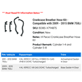 thumbnail image 2 of Crankcase Breather Hose Kit - Compatible with 2009 - 2015 BMW 750Li - Replacement, 2 of 3