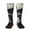 2 Black-2, variant on Red Black Ink Style Bald Eagle print thigh-high socks, crafted for both men and women with a stretchy, high-opaque design perfect for daily wear