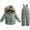 Green, variant on Kids 2-Piece Snowsuit Toddler Baby Boys Girls Winter Warm Down Faux Fur Hooded Jacket Ski Jacket Snow Jumpsuit Pants Set Ski Suit Infant Winter Clothes (Green,120)