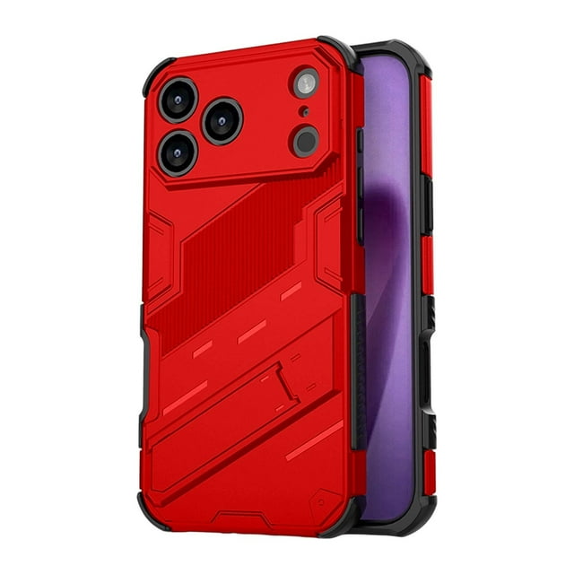 Universal Phone with Integrated Kickstand Durable Shockproof Full Protective Cover for Enhanced Grip and Screen