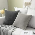 thumbnail image 2 of Wehilion 2pcs Pillow Covers Dark Green Super Soft Corduroy Decorative Christmas Throw Pillows Couch Home Decor for Spring Cushion Sofa Bedroom Living Room, 2 of 13