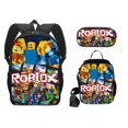 thumbnail image 3 of Roblox-mochila escolar para niños y niñas, conjunto de tres piezas, bolsa para niños, bolsa para niños, cremallera iluminadora, hombros, 3 of 4