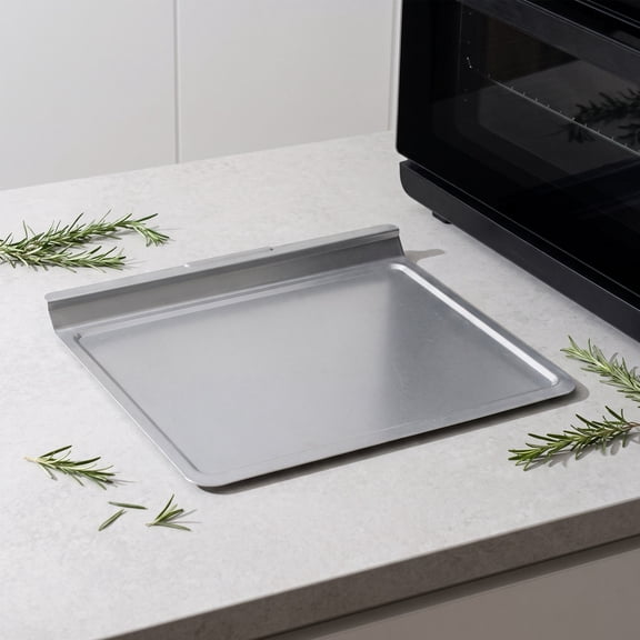FENGGUIQU Air Fryer Oven Crumb Tray Replacement for Oven, 15x12 Silver