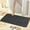 Black, variant on Under $5! InsCrazy Bathroom Rugs Carpet Bedroom Mat Non-Slip Bathroom Foot Mat Bathroom Quilted Absorbent Floor Mat Easy To Wash and Quick Dry 17" x 24"