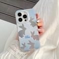 thumbnail image 4 of Funda De Teléfono De Plata De Hierro Caliente Para iPhone 11 14 Plus 12 13 Pro Max Moda Mariposa Conejo Protección Cubierta, 4 of 4