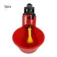 thumbnail image 3 of Bebedero automático, 5 uds., bebedero automático de plástico para pájaros y pollos, cuencos para beber agua, características líderes en su clase, 3 of 8