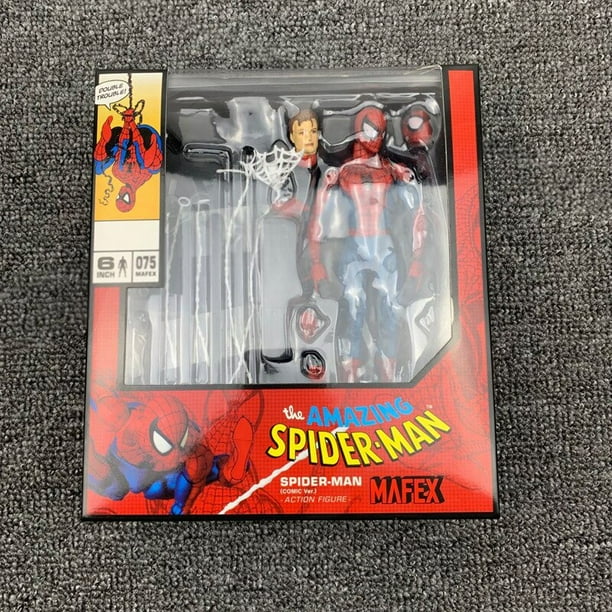 Figuras de acción de Marvel Mafex 075, 6 pulgadas, Spiderman, Maf075, el increíble Spider Man, modelo coleccionable, juguetes de muñeca, 047, 081 Fivean unisex