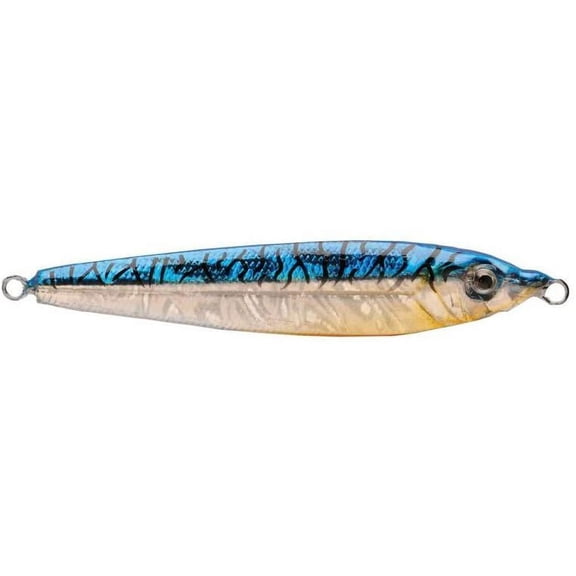 P-Line Laser Minnow 2 oz Jigging Spoon Blue Mack