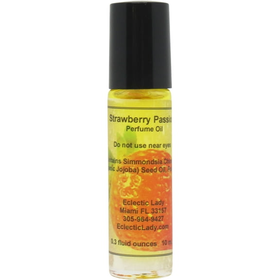 Strawberry Passion Perfume Oil, 1.0 Oz Portable Roll-On Fragrance