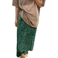 thumbnail image 3 of Sequin Skirt Maxi Glitter Skirt for Night out Party, 3 of 4