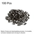 thumbnail image 3 of 100Pcs Cord End Caps 4mm End Cap Barrel Beads Kumihimo End Caps Brass for Jewelry Making 4.5mm Length Dark Gray, 3 of 5