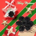 thumbnail image 4 of Morttic Artificial Flowers 25pcs Real Touch Fake Rose with Stems Foam Roses Bulk for DIY Wedding Bouquets Centerpieces Arrangements Party Baby Shower Home Decorations,Black, 4 of 12