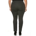 thumbnail image 3 of Rafaella Women's Plus Size Pull On Slim Leg Tech Ponte Pant, 3 of 3