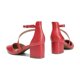 thumbnail image 4 of Zapatos de Tacón con Correa al Tobillo para Mujer DREAM PAIRS Rojo Tacón de 5 cm, 4 of 8
