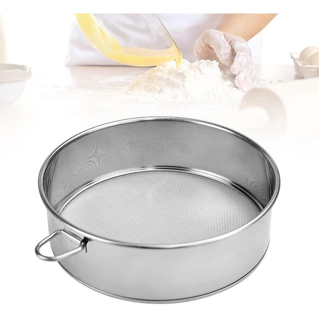 tamis Farine En Acier Inoxydable De 20cm (40mesh) Tamis Ptisserie Mailles Fines Tamis Ptisserie Poudre De Lgumes Tamis Ptes Herbal Strainer