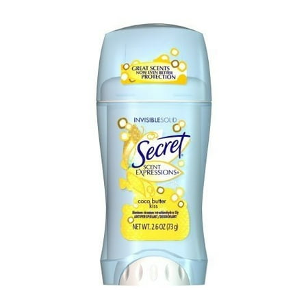 Secret Fresh Antiperspirant and Deodorant Invisible Solid, Classic Cocoa Butter, 2.6