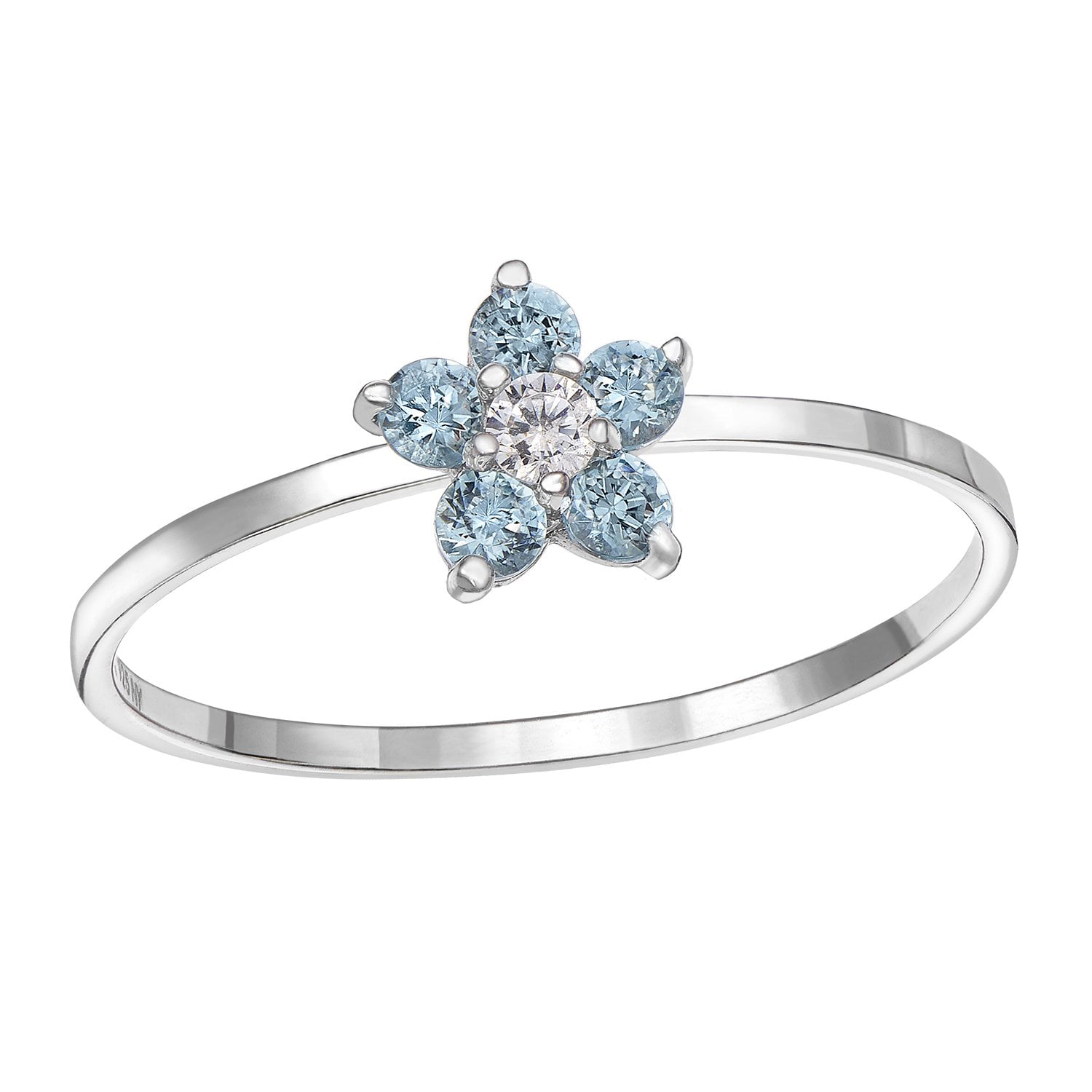 Tilo Jewelry - Tilo Sterling Silver Cz Butterfly Simulated 