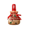 thumbnail image 2 of Bolsa de Regalo Navideña de Terciopelo | Material de Lona | Multicolor | 15X11Cm | 35G | Caja de Dulces de Nochebuena con Bolsillo de Solapa para Frutas, 2 of 3