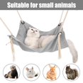 thumbnail image 3 of Hamaca tipo jaula para gatos, columpio transpirable para mascotas, nido colgante con 4 hebillas para gatos de menos de 7Kg/15 libras, conejos, hurones, chinchillas, 3 of 5