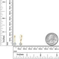 thumbnail image 6 of Gem Stone King 14K Yellow Gold Forever One DEF Moissanite From Charles & Colvard Earrings for Women | 1.00 Cttw | Gemstone Birthstone | Round 5MM, 6 of 7